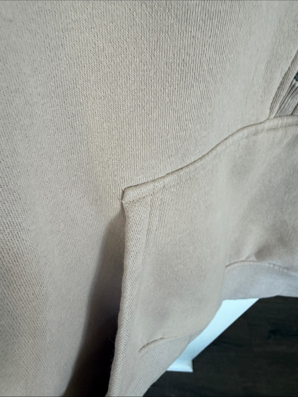 Automet Women's Half-Zip Pullover Sweatshirt - Taupe Small - Picture 3 of 7